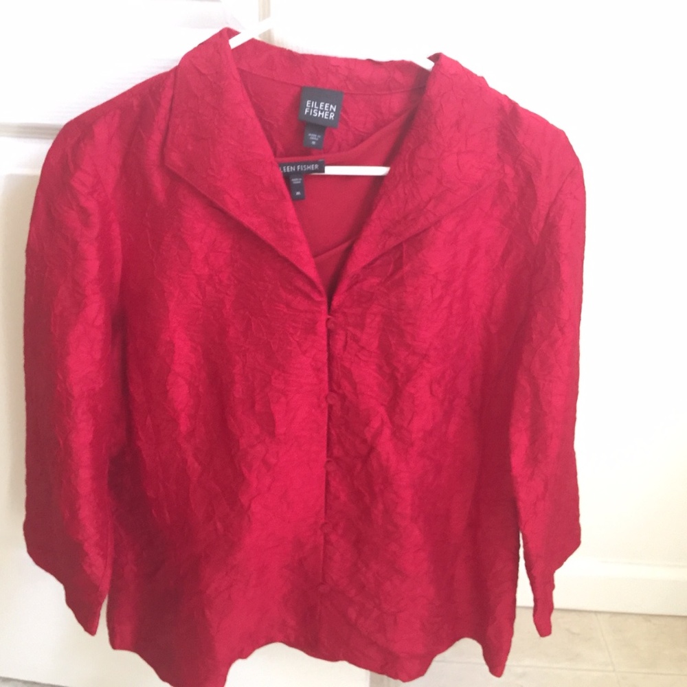 Eileen Fisher Silk Cardigan Set